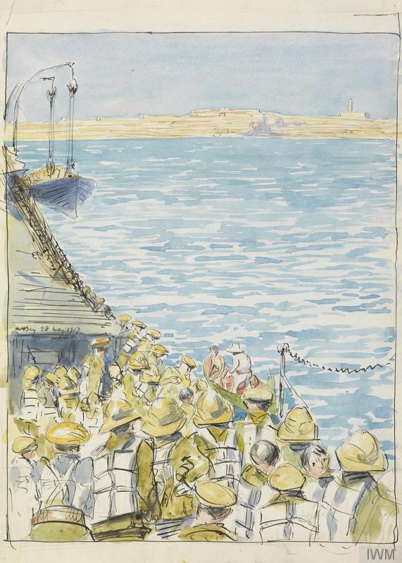 IWM Malta approach by troopship